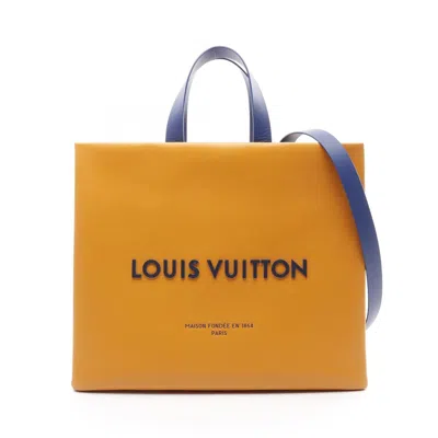 Pre-owned Louis Vuitton Orange Saffron Leather Tote Bag ()