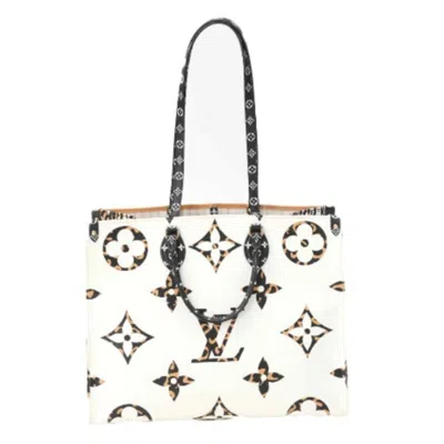 Pre-owned Louis Vuitton Orange White Tote Bag () In Orange, White