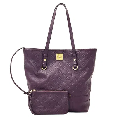 Pre-owned Louis Vuitton Orb Purple Monogram Empreinte Tote Bag ()