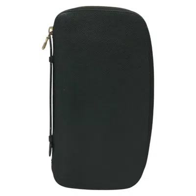 Pre-owned Louis Vuitton Organizer Navy Leather Wallet  () In Blue