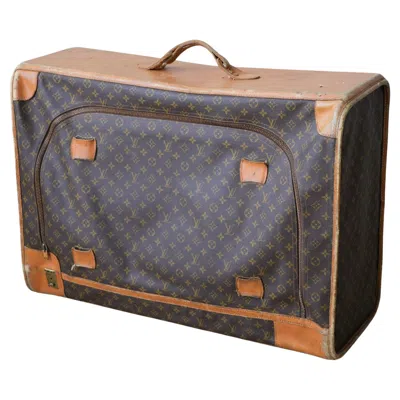 Pre-owned Louis Vuitton Original Vintage  Suitcase, From The 1970s In Gray