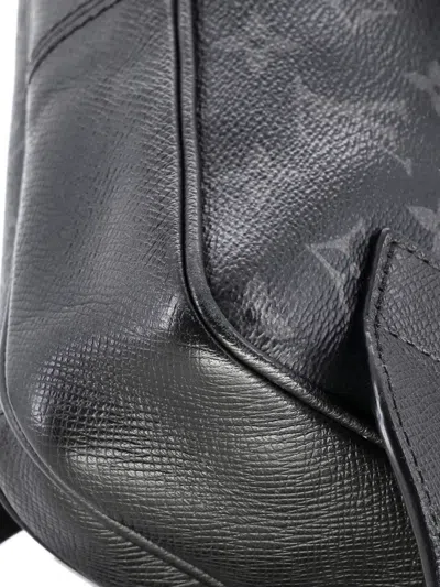 Pre-owned Louis Vuitton Outdoor Bumbag Monogram Taigarama Belt Bag In Black