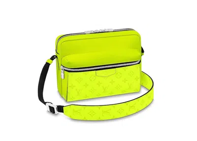 Pre-owned Louis Vuitton Outdoor Messenger In Neon Yellow