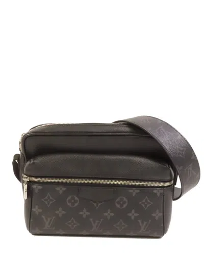 Pre-owned Louis Vuitton Outdoor Messenger Monogram Eclipse Bag In Black