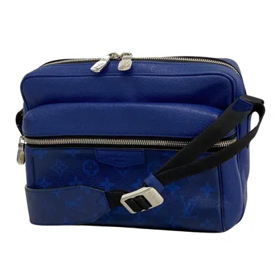 Pre-owned Louis Vuitton Outdoor Navy Leather Shoulder Bag ()