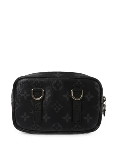 Pre-owned Louis Vuitton Outdoor Pochette Belt Bag In Black