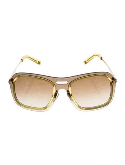 Pre-owned Louis Vuitton Oversize Gradient Sunglasses In Gold