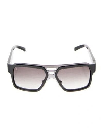 Pre-owned Louis Vuitton Oversize Gradient Sunglasses In Gray