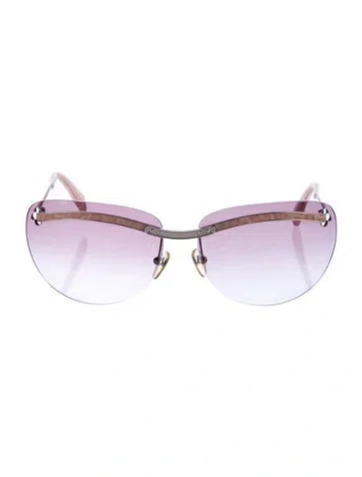 Pre-owned Louis Vuitton Oversize Gradient Sunglasses In Pink