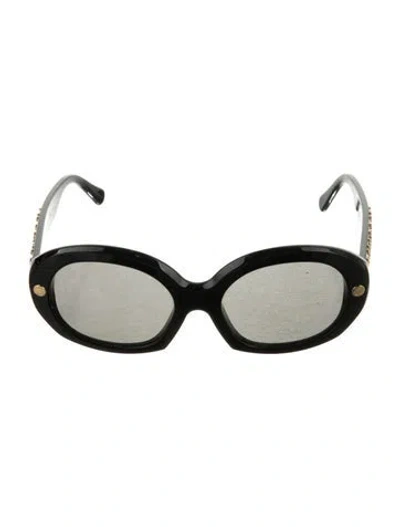 Pre-owned Louis Vuitton Oversize Mirrored Sunglasses In Black