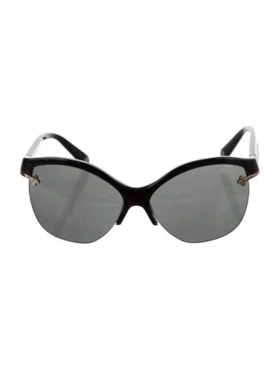 Pre-owned Louis Vuitton Oversize Tinted Sunglasses In Black