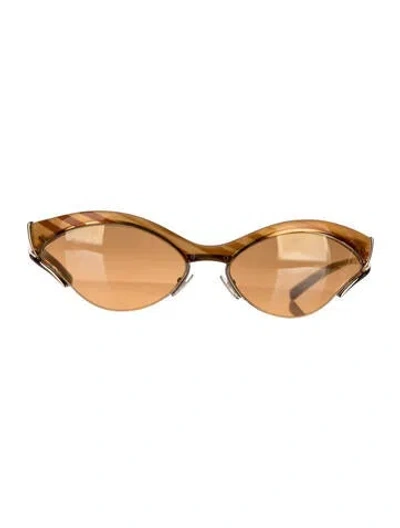Pre-owned Louis Vuitton Oversize Tinted Sunglasses In Orange