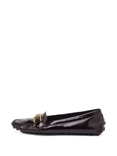 Pre-owned Louis Vuitton Oxford Ballet Flats In Red