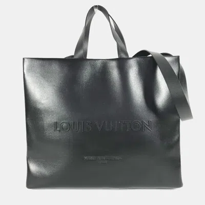 Pre-owned Louis Vuitton Packaging Shopper Tote Mm Shoulder Bag Black