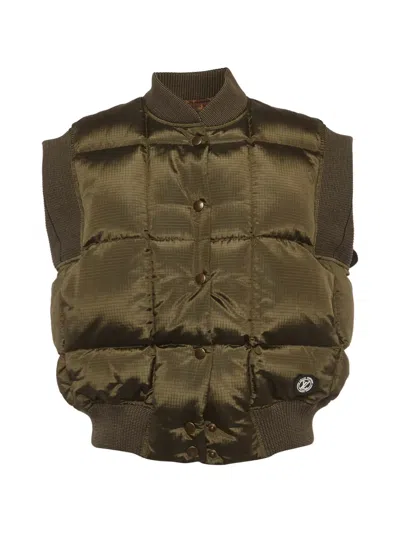 Pre-owned Louis Vuitton Padded Sleeveless Gilet In Green