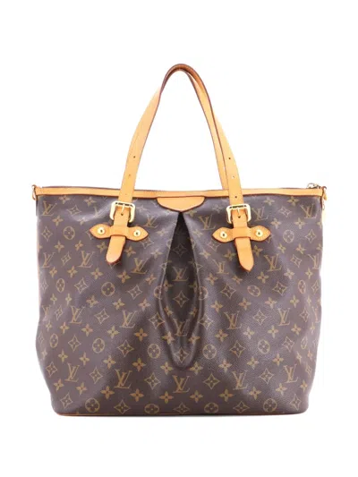 Pre-owned Louis Vuitton Palermo Handbag Monogram Canvas Gm Tote Bag In Brown