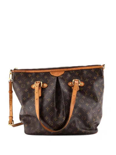 Pre-owned Louis Vuitton Palermo Handbag Monogram Canvas Gm Tote Bag In Brown