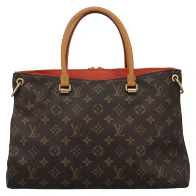 Pre-owned Louis Vuitton Pallas Brown Canvas Tote Bag ()