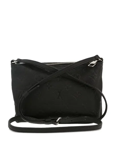 Pre-owned Louis Vuitton Pallas Empreinte-monogram Leather Cross Body Bag In Black