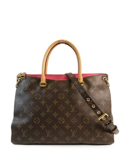 Pre-owned Louis Vuitton Pallas Monogram Handbag In Brown