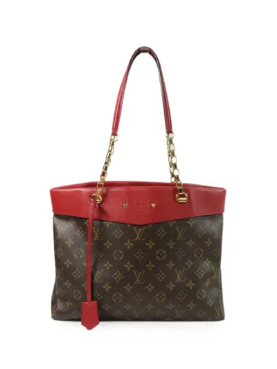 Louis Vuitton Pallas Shopper Monogram Tote Bag In Brown