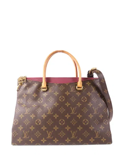 Pre-owned Louis Vuitton Pallas Tote Bag In Brown