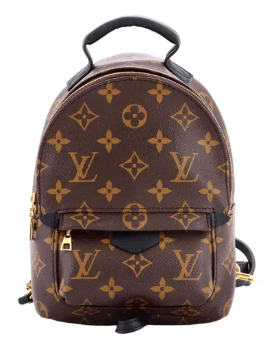 Pre-owned Louis Vuitton Palm Springs Backpack Monogram Canvas Mini (authentic Pre-loved)