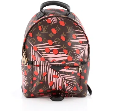 Pre-owned Louis Vuitton Palm Springs Jungle Monogram Pm Backpack In Multi