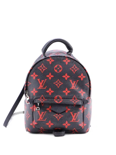 Pre-owned Louis Vuitton Palm Springs Limited Edition Monogram Infrarouge Mini Backpack In Black