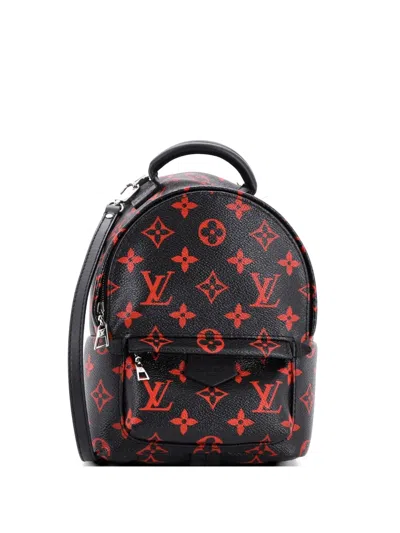 Pre-owned Louis Vuitton Palm Springs Limited Edition Monogram Infrarouge Mini Backpack In Black