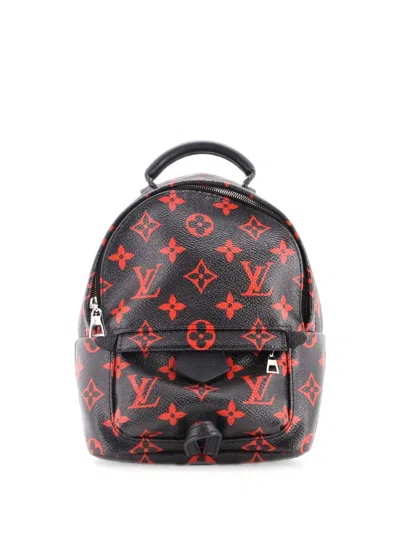 Pre-owned Louis Vuitton Palm Springs Limited Edition Monogram Infrarouge Mini Backpack In Black