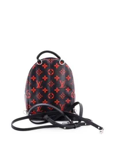 Pre-owned Louis Vuitton Palm Springs Limited Edition Monogram Infrarouge Mini Backpack In Black