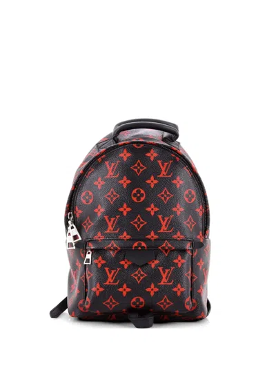 Pre-owned Louis Vuitton Palm Springs Limited Edition Monogram Infrarouge Pm Backpack In Red