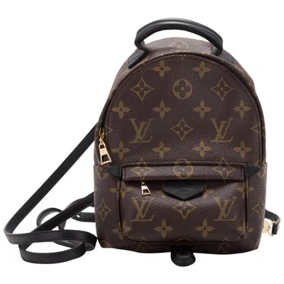 Pre-owned Louis Vuitton Palm Springs Mini Backpack In Black