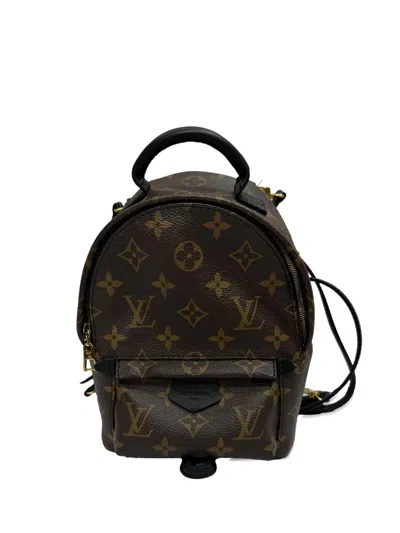 Pre-owned Louis Vuitton Palm Springs Mini Backpack In Brown