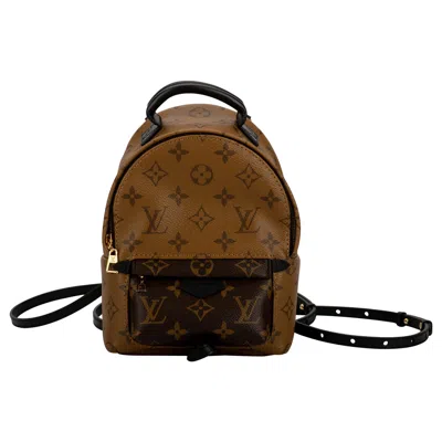 Pre-owned Louis Vuitton Palm Springs Mini Backpack In Brown