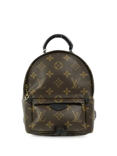 Pre-owned Louis Vuitton Palm Springs Mini Monogram Backpack In Brown