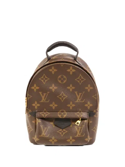 Pre-owned Louis Vuitton Palm Springs Monogram Backpack In Brown