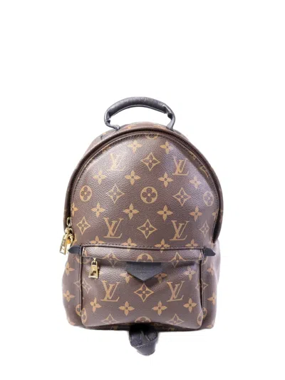 Pre-owned Louis Vuitton Palm Springs Monogram Backpack In Brown
