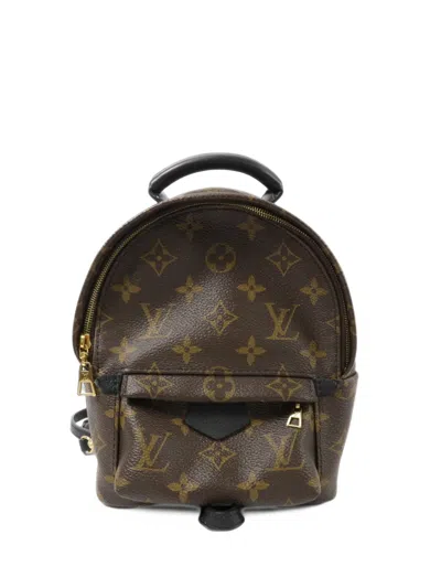 Pre-owned Louis Vuitton Palm Springs Monogram Backpack In Brown
