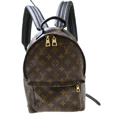 Pre-owned Louis Vuitton Palm Springs Monogram Brown Canvas Backpack Bag ()