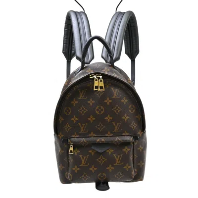 Pre-owned Louis Vuitton Palm Springs Monogram Brown Canvas Backpack Bag ()