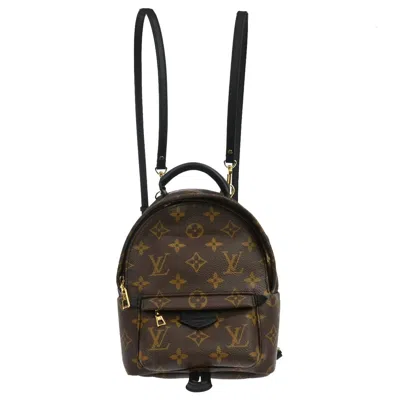 Pre-owned Louis Vuitton Palm Springs Monogram Brown Canvas Backpack Bag ()