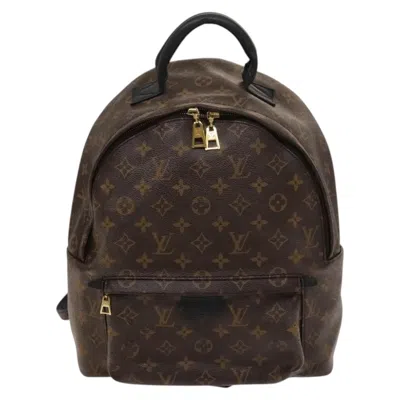 Pre-owned Louis Vuitton Palm Springs Monogram Canvas Brown Canvas Backpack Bag ()