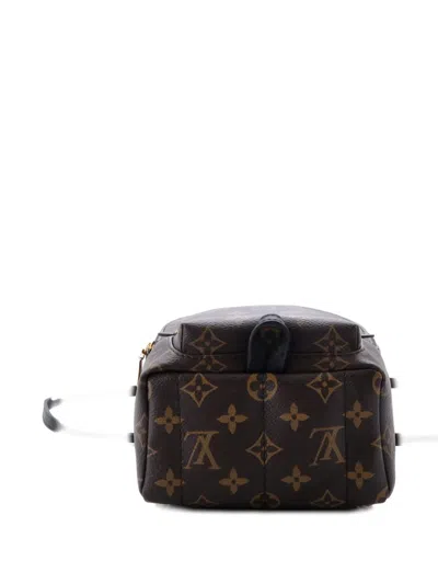 Pre-owned Louis Vuitton Palm Springs Monogram Canvas Mini Backpack In Brown