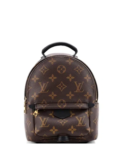 Pre-owned Louis Vuitton Palm Springs Monogram Canvas Mini Backpack In Brown