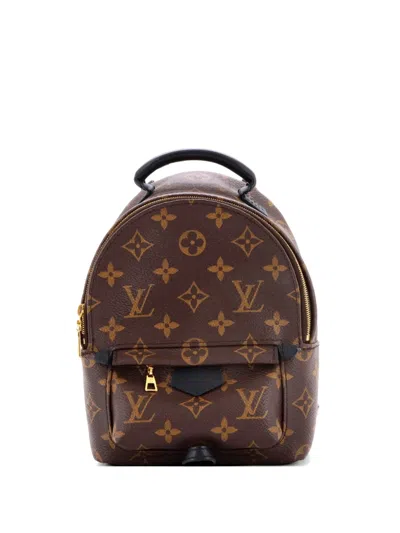 Pre-owned Louis Vuitton Palm Springs Monogram Canvas Mini Backpack In Brown