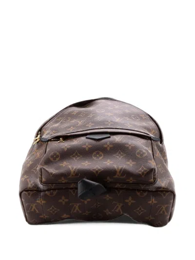 Pre-owned Louis Vuitton Palm Springs Monogram Canvas Mm Backpack In Brown