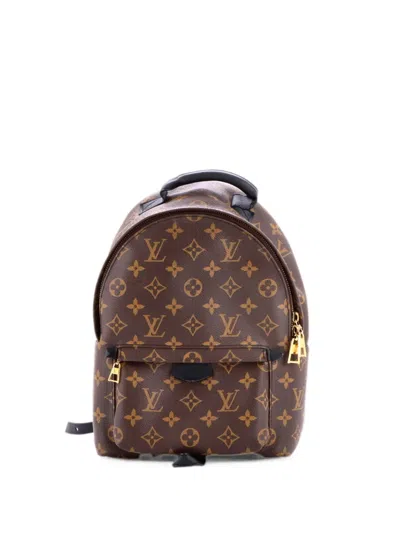Pre-owned Louis Vuitton Palm Springs Monogram Canvas Pm Backpack In Brown