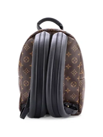 Pre-owned Louis Vuitton Palm Springs Monogram Canvas Pm Backpack In Brown